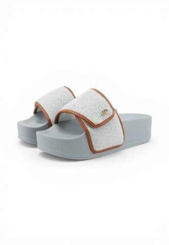 LIU JO Ciabatte Donna Azzurro Marrone BA6079TX523S3993-PE26