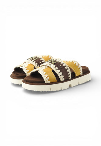 MOU Ciabatte Bio Donna Marrone Giallo MU.SW461014A-PE26-DPBRO