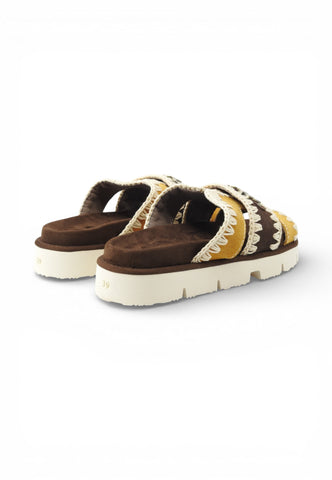 MOU Ciabatte Bio Donna Marrone Giallo MU.SW461014A-PE26-DPBRO