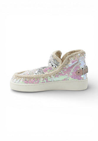 MOU Stivaletti Summer Eskimo Donna Bianco Rosa PaillettesMU.SW211001G-PE26-IRIPIN