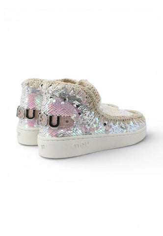 MOU Stivaletti Summer Eskimo Donna Bianco Rosa PaillettesMU.SW211001G-PE26-IRIPIN