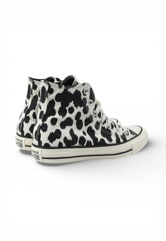 CONVERSE Sneakers Donna Bianco Nero Animalier A17919C-PE26