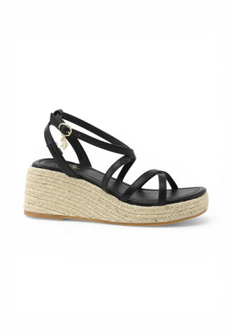 U.S. POLO ASSN Sandali Zeppa Donna Nero MILLY001-PE26-BLK