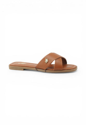 U.S. POLO ASSN Ciabatte Donna Marrone GENNY002-PE26-CUO010