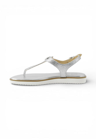 MICHAEL KORS Sandali Infradito Donna Argento Glitter 40R6VAFS1M-PE26-040