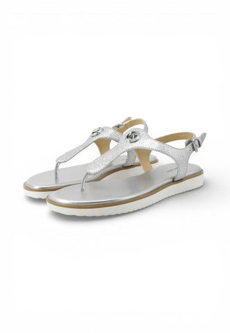 MICHAEL KORS Sandali Infradito Donna Argento Glitter 40R6VAFS1M-PE26-040