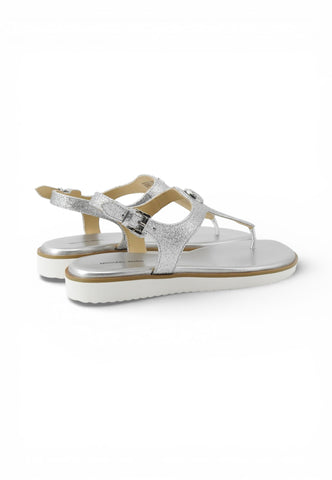 MICHAEL KORS Sandali Infradito Donna Argento Glitter 40R6VAFS1M-PE26-040