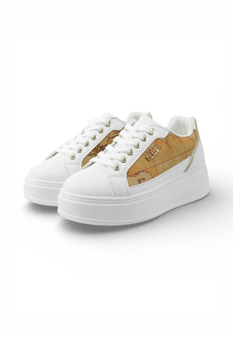ALVIERO MARTINI Sneakers Donna Bianco Marrone Oro 1468300E-PE26-0900
