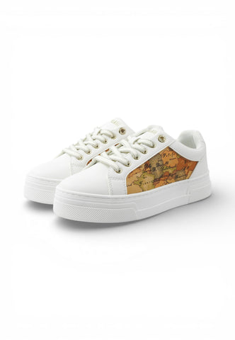 ALVIERO MARTINI Sneakers Donna Bianco Marrone 24160208-PE26-X013