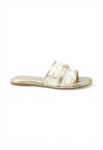 ALVIERO MARTINI Ciabatte Donna Bianco Oro 24500371-PE26-X132