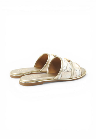 ALVIERO MARTINI Ciabatte Donna Bianco Oro 24500371-PE26-X132