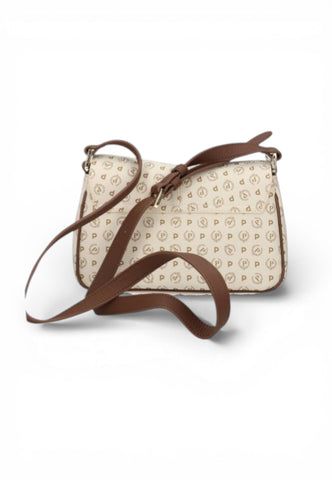 POLLINI Borsa Tracolla Donna Bianco Marrone TE8550PP0OQ1110C-PE26