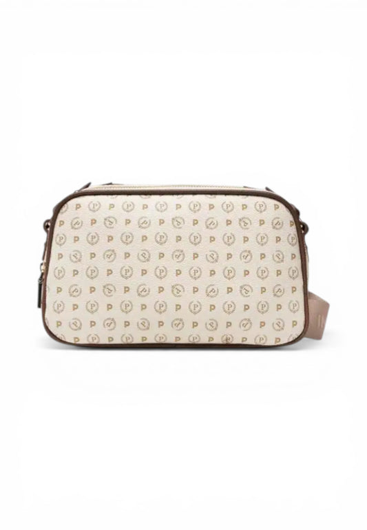 POLLINI Borsa Tracolla Donna Bianco Marrone TE8467PP0DQ1110C-PE26