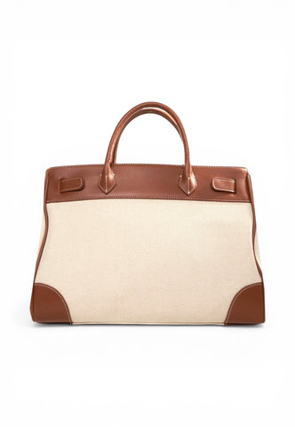 RUE MADAM Borsa Shopper Donna Bianco Marrone 1556-PE26-CANVASBROWN