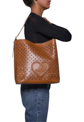 LOVE MOSCHINO Borsa Shopper Donna Marrone JC4292PP0OKK0200-PE26