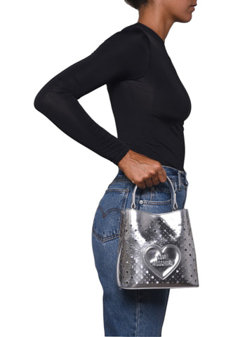 LOVE MOSCHINO Borsa A Mano Donna Argento JC4294PP0OKK1902-PE26