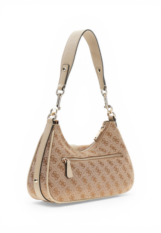 GUESS Borsa A Spalla Donna Beige Marrone HWJG8362180-PE26-LTL