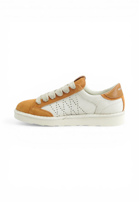 PAN CHIC Sneakers Uomo Bianco Marrone P001M033-02263080-PE26