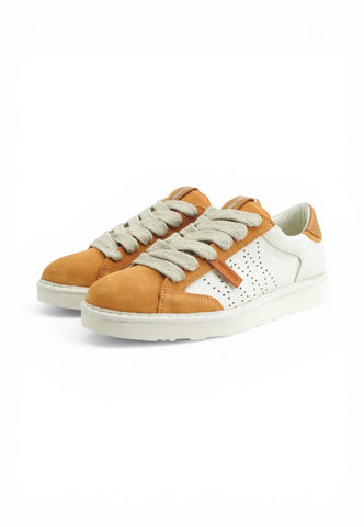 PAN CHIC Sneakers Uomo Bianco Marrone P001M033-02263080-PE26