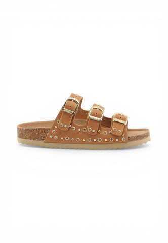 COLORS OF CALIFORNIA Ciabatte Donna Marrone Borchie HC.BIO601-PE26-NAT