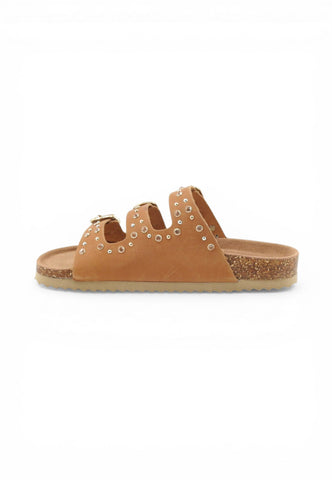 COLORS OF CALIFORNIA Ciabatte Donna Marrone Borchie HC.BIO601-PE26-NAT