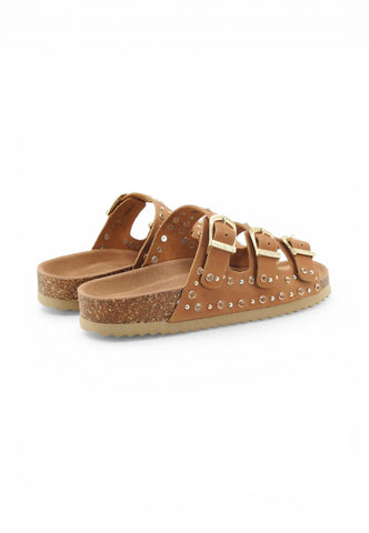 COLORS OF CALIFORNIA Ciabatte Donna Marrone Borchie HC.BIO601-PE26-NAT