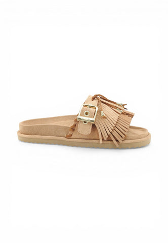 COLORS OF CALIFORNIA Ciabatte Donna Beige Marrone Frange HC.BIOW603-PE26-CAM