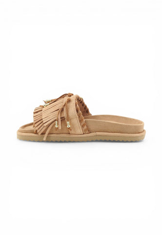 COLORS OF CALIFORNIA Ciabatte Donna Beige Marrone Frange HC.BIOW603-PE26-CAM