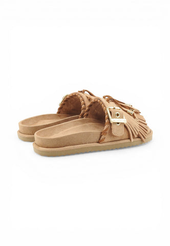 COLORS OF CALIFORNIA Ciabatte Donna Beige Marrone Frange HC.BIOW603-PE26-CAM