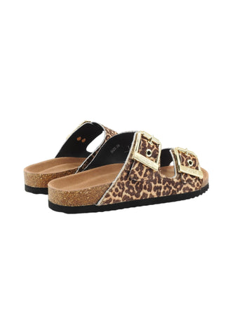 COLORS OF CALIFORNIA Ciabatte Donna Beige Marrone Animalier HC.BIO502-PE26-LEO