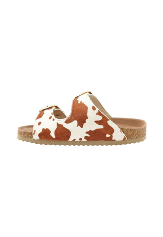 COLORS OF CALIFORNIA Ciabatte Donna Bianco Marrone Animalier HC.BIO502-PE26-COW