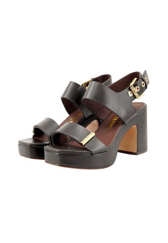 JANET Sandali Tacco Donna Marrone J-652-PE26-K5