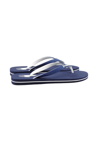 POLO RALPH LAUREN Ciabatte Infradito Uomo Blu Bianco 816931531001-PE26