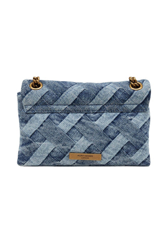 KURT GEIGER Borsa A Spalla Donna Blu Denim 8885588669-PE26