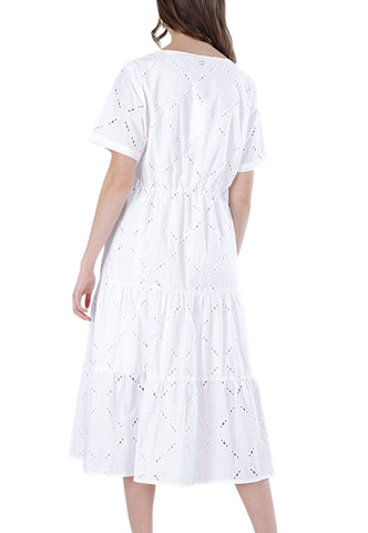 CAFE NOIR Abito Donna Bianco C7JA0285-PE26-W001