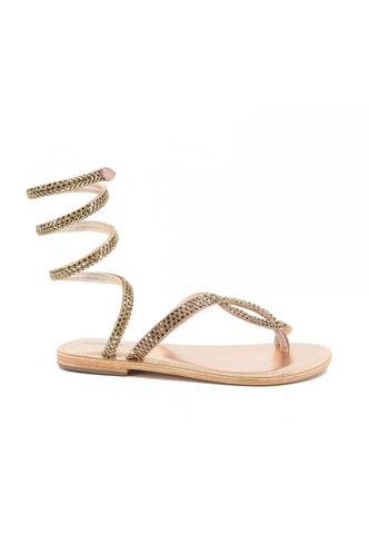 CB FUSION Sandali Infradito Donna Rosa Oro Strass CBF.R226001-PE26-LTPIN