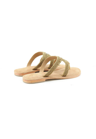 CB FUSION Ciabatte Infradito Donna Oro Perle CBF.R226010-PE26-GOL