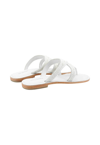 CB FUSION Ciabatte Infradito Donna Bianco CBF.R226010-PE26-WHI
