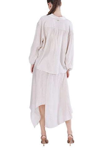 CAFE NOIR Completo Camicia + Gonna Donna Bianco C7JC0233-PE26-W065