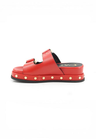 CAFE NOIR Ciabatte Donna Rosso Borchie C1LC9000-PE26-R007