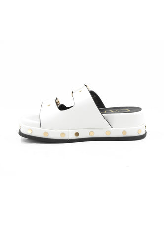 CAFE NOIR Ciabatte Donna Bianco Borchie C1LC9000-PE26-W001