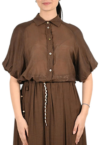MARKUP Camicia Donna Marrone MW1630015-PE26-CACAO