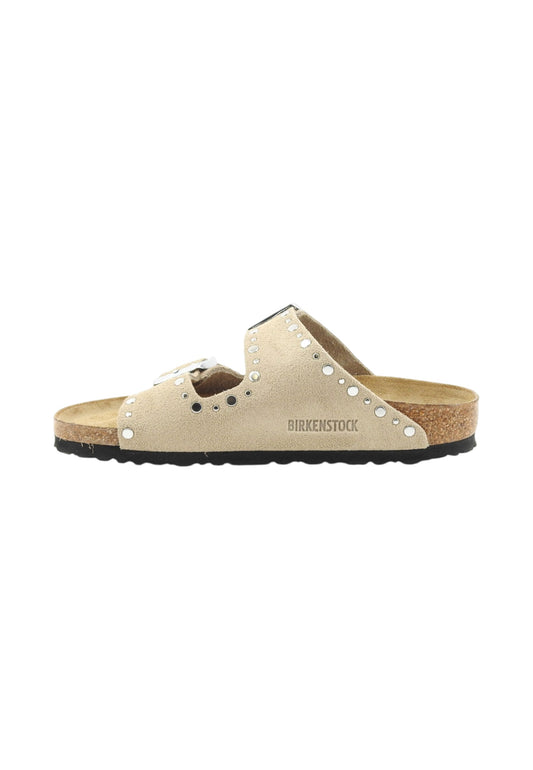 BIRKENSTOCK Ciabatte Donna Beige Borchie 1029390-PE26
