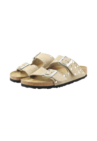 BIRKENSTOCK Ciabatte Donna Beige Borchie 1029390-PE26