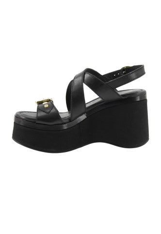 CAFE NOIR Sandali Zeppa Donna Nero C1GE1023-PE26-N001