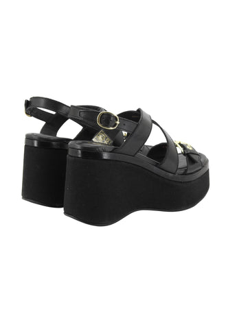 CAFE NOIR Sandali Zeppa Donna Nero C1GE1023-PE26-N001