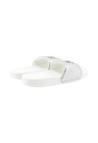 U.S. POLO ASSN. Ciabatte Donna Argento Bianco Glitter IVY002E-PE26-WHI-SIL01