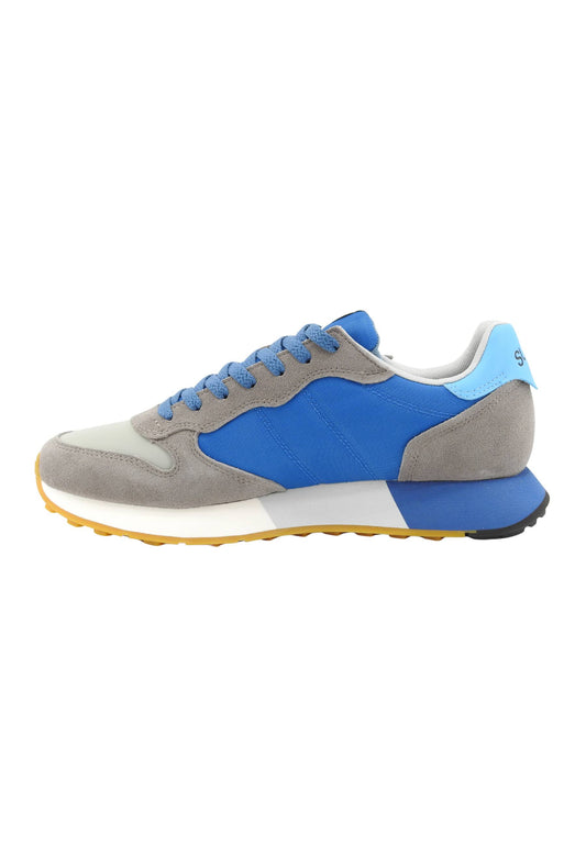 SUN68 Sneakers Uomo Grigio Azzurro Bianco Z36116-PE26-0658