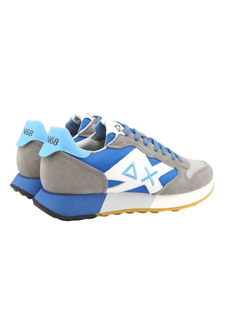 SUN68 Sneakers Uomo Grigio Azzurro Bianco Z36116-PE26-0658