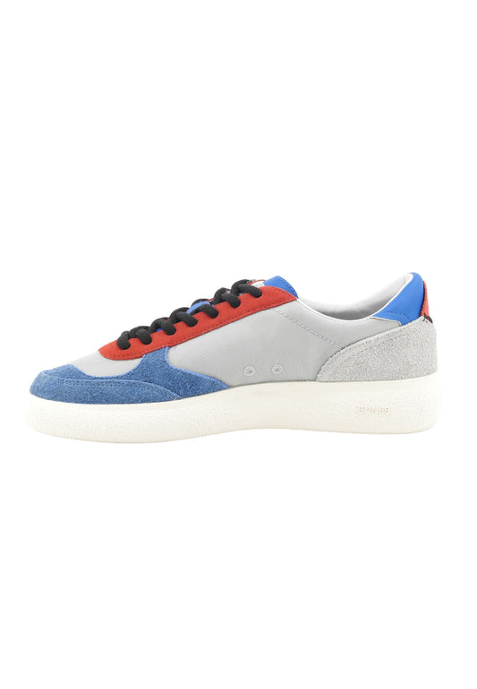 SUN68 Sneakers Uomo Grigio Azzurro Rosso Z36148-PE26-06
